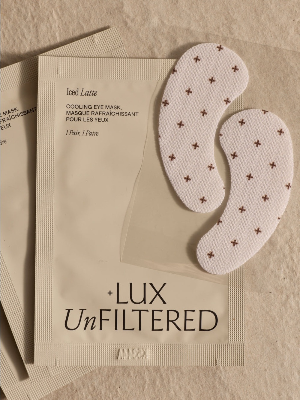 Lux Unfiltered Iced Latte Cooling Eye Mask - 10 pairs- - Picture 3 of 4